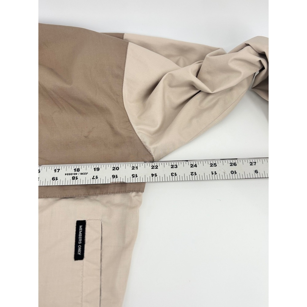 Members Only Vintage Reversible Racer Jacket Tan Brown Mens 38 Bomber 28593 - Picture 7 of 10